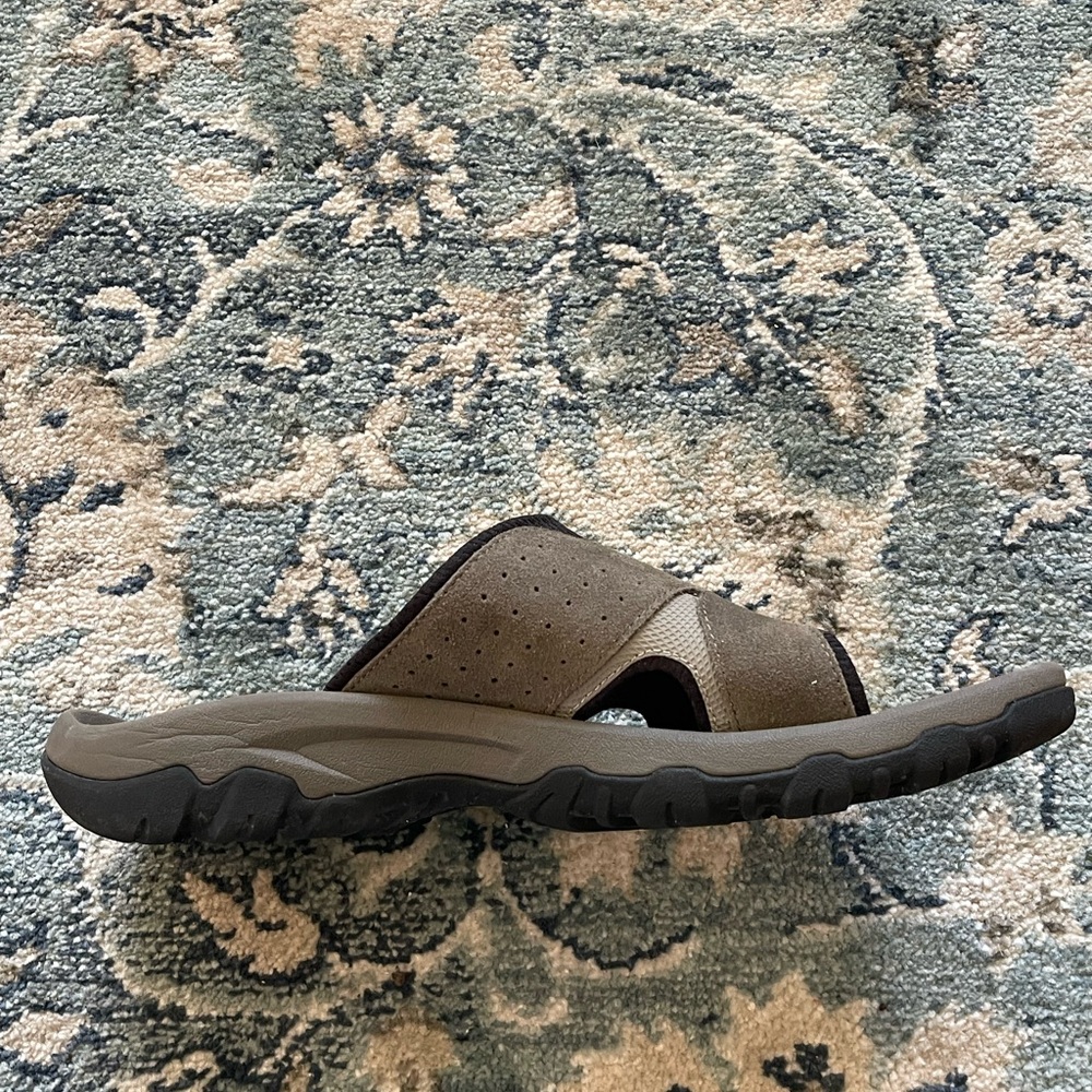 Excellent like new. Teva sandals. Worn once and didn’t fit.